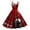 Red, variant on TTUHYWXI Halloween Dress for Women Punk Vintage Dress Party Hem DressStrapless Gothic Cocktail Dresses (Beige, M)