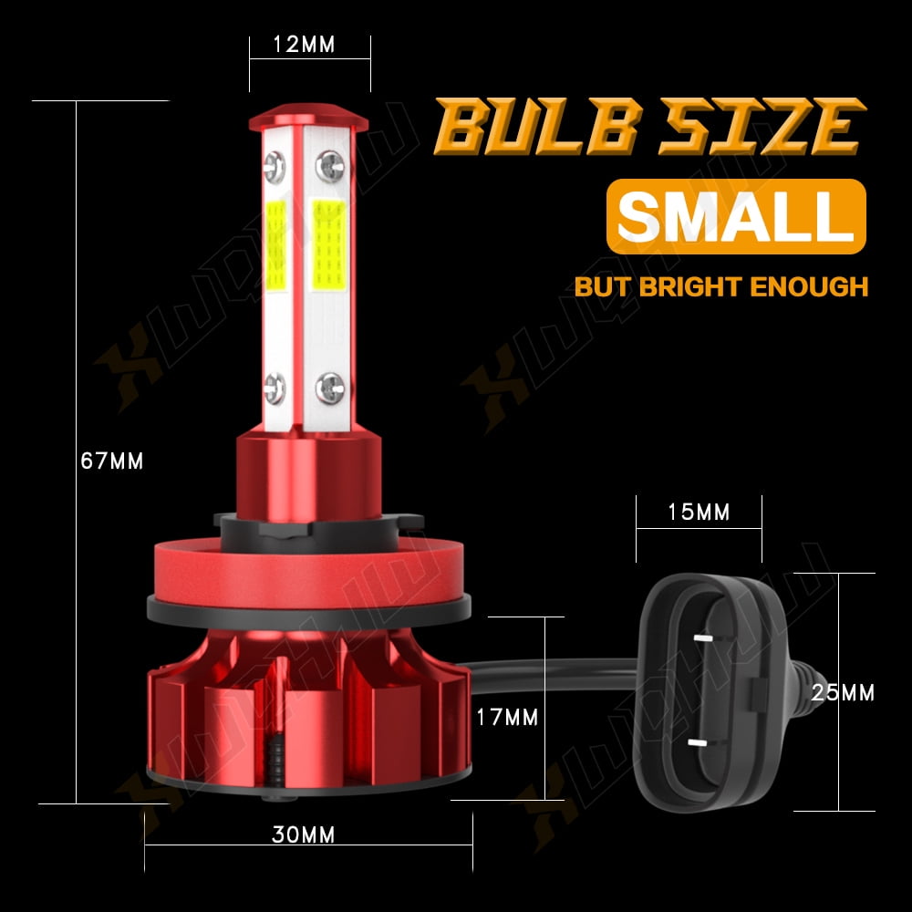 XWQHJW H11 LED Headlight Kit Low Beam Bulbs Super Bright 35W 6000K White,Pack of 2