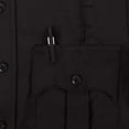 thumbnail image 4 of First Class 100% Polyester Long Sleeve Uniform Shirt - Dark Gray - L, 4 of 9