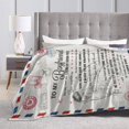 thumbnail image 4 of A Letter To My Boyfriend Blanket Gifts For Kids Adults - Lightweight Throw Blanket For Bedroom Living Room Decor Soft Fuzzy Fleece Cozy Plush Bed Couch 50"X40", 4 of 7