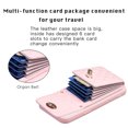 thumbnail image 2 of ELEHOLD Luxury Wallet Case&nbsp;for iPhone XS Max Case Organ Card Slots Holders PU Leather Metal Snap with Crossbody Shoulder Strap Shockproof Elegant Purse Case,pink, 2 of 6