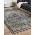 thumbnail image 4 of Unique Loom Isabella Collection Area Rug - Rossellini (6' 1" x 9' Rectangle Blue/Beige), 4 of 8