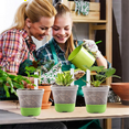 thumbnail image 3 of 12 Packs 3 Inch Square Plastic Nursery Pots, Clear Plant Pot with Soft Silicone Base for Easy Transplant, Flower Pots, 3 of 7