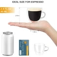thumbnail image 2 of Espresso Cups Set of 4-2.8 OZ Double Walled Glass Hand Blown Shots Glass Thermo Insulated Expresso Coffee Mugs with Handle Small Demitasse Cups for Espresso Machine, 2 of 7