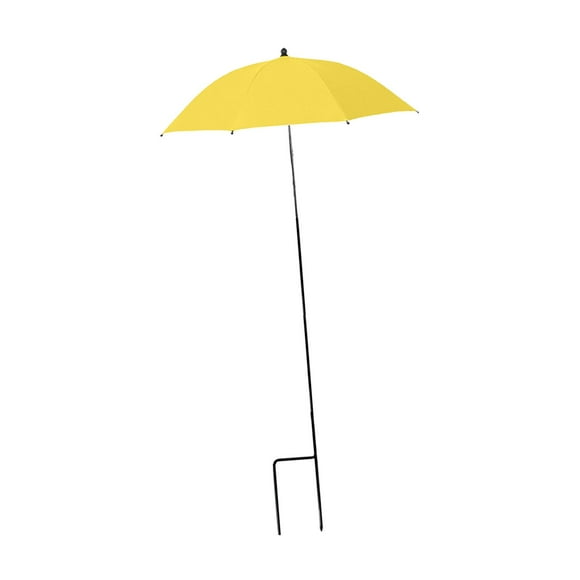 Sombrilla para plantas de exterior, resistente a la intemperie, con dosel ajustable, multiusos para exteriores amarillo