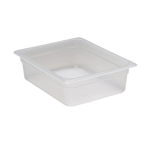 Half Size Food Pan - 1/2 Sheet Pan, 4" Deep Translucent Polypropylene NSF Food Prep Container for Catering, Buffets & Commercial Kitchens