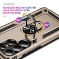 thumbnail image 5 of Decase Compatible with Samsung Galaxy S25 Ultra 2025 Case+1-Pack Tempered Screen Protector,Military Grade Drop Protection Cover with 360° Rotating Kickstand,Heavy Duty Shockproof Phone Case,Gold, 5 of 7