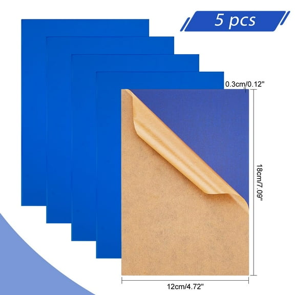 Transparent Acrylic sheet Rectangle Blue 180x120x3mm