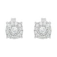 thumbnail image 3 of Sterling-Silver 1/2ct TDW Diamond Square Stud Earring (I-J, I2-I3), 3 of 7