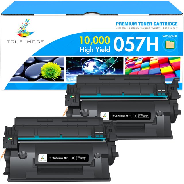 Cartucho de tóner TRUE IMAGE 057H negro de alto rendimiento, paquete de 2