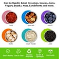 thumbnail image 3 of 6Pcs 1.6 oz Salad Dressing Container Leak-Proof Condiment Cups Container with Silicone Lid for Picnic Travel Work, 3 of 9