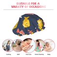 thumbnail image 7 of Yiaed Cute Puffer Fish Print Reusable Shower Cap & Bath Cap & Lined, Oversized Waterproof Shower Caps Designed for all Hair Lengths, 7 of 7