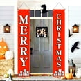 thumbnail image 5 of VerPetridure Christmas Curtain Decoration Christmas Decoration Curtain Creative Decoration Couplets Hanging Flags, 5 of 9