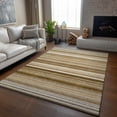 thumbnail image 6 of Addison Rugs Mayfield Washable Transitional Stripes Chocolate Rectangle Rug, 2'6" x 3'10", 6 of 6