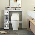 Costway Wooden Over the Toilet Storage Bathroom Space Saver w