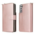 thumbnail image 2 of Feishell for Samsung Galaxy S21 (6.2 inch) Wallet Case for Women Men,Premium PU Leather Magnetic Clasp Zipper 9 Card Slots Folio Flip Holder Shockproof Purse Phone Case with Wrist Strap,Rosegold, 2 of 8