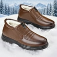 thumbnail image 5 of High-End Business Men's New Fleece-Lined Casual Chelsea Mid-Calf Boots, Solid Color Slip-On Design, Warm and Comfortable with Thick Sole Anti-Slip Durability, 7 Sizes Available for Winter Outdoor, 5 of 8