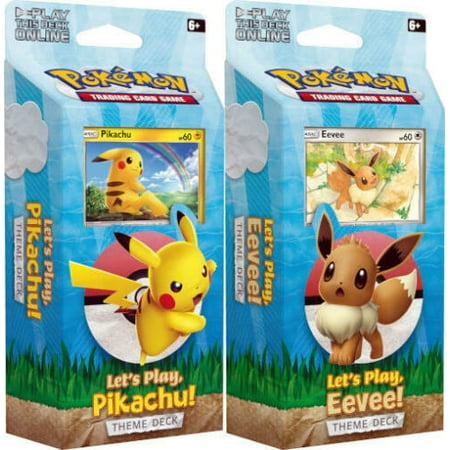 Pokemon Lets Play Pikachu And Eevee Theme Deck 1 Random 60 Card Deck