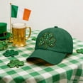 thumbnail image 3 of DAMAI Soft Baseball Hat Embroidered Dad Hat Four Leaf Clover Ireland Irish St Patrick's Men & Ladies Baseball Cap, 3 of 7