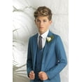 thumbnail image 5 of ETHAN 3 Piece Boys Suit for Wedding Slim Fit Suit for Kids Formal Tuxedo Evening Prom Party Set Dark Grey 7 Years, 5 of 7