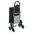 thumbnail image 2 of Gymax Folding Stair Climbing Shopping Cart Utility Hand Truck w/ Removable Bag & Handle Grey, 2 of 3