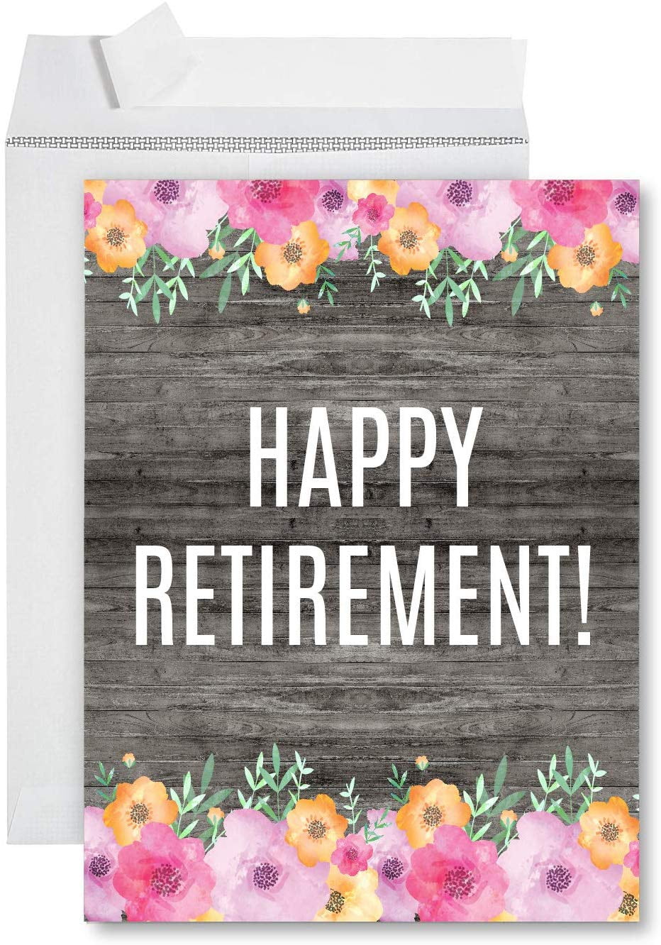 andaz press funny jumbo retirement card with envelope 85