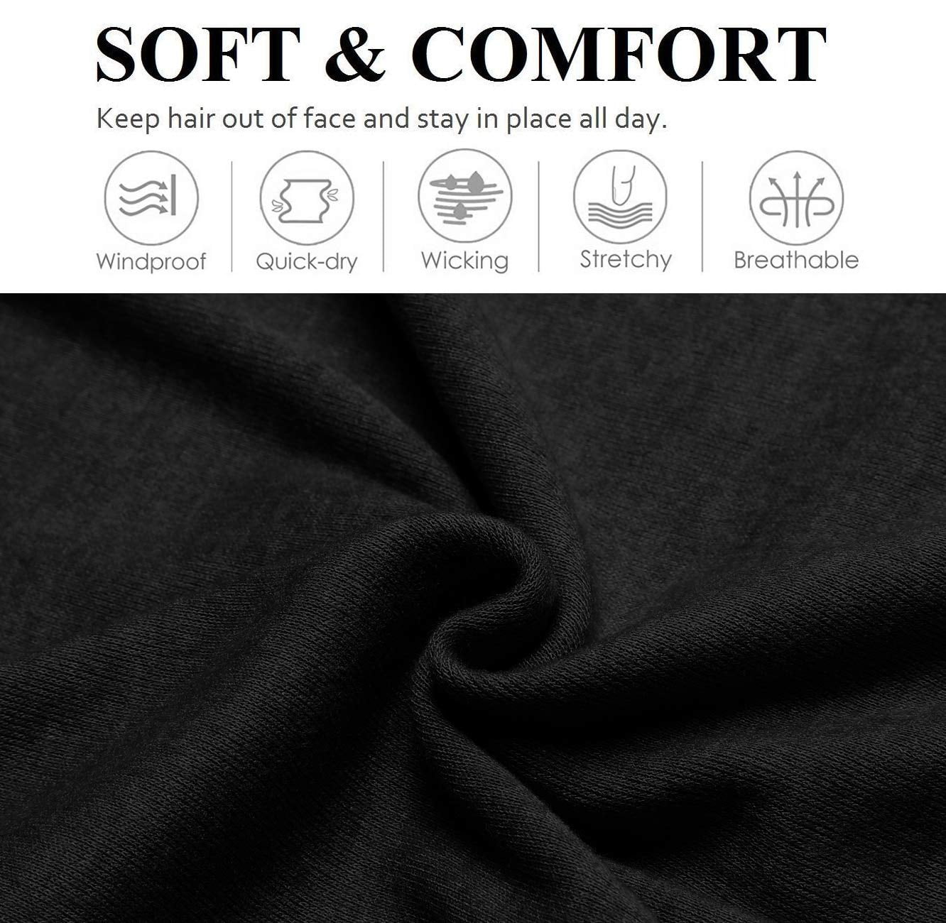 16 Pack Elastic Fabric Hair Ties, Soft Slip Resistant Hair Bands Daily Hair Accessories for Women