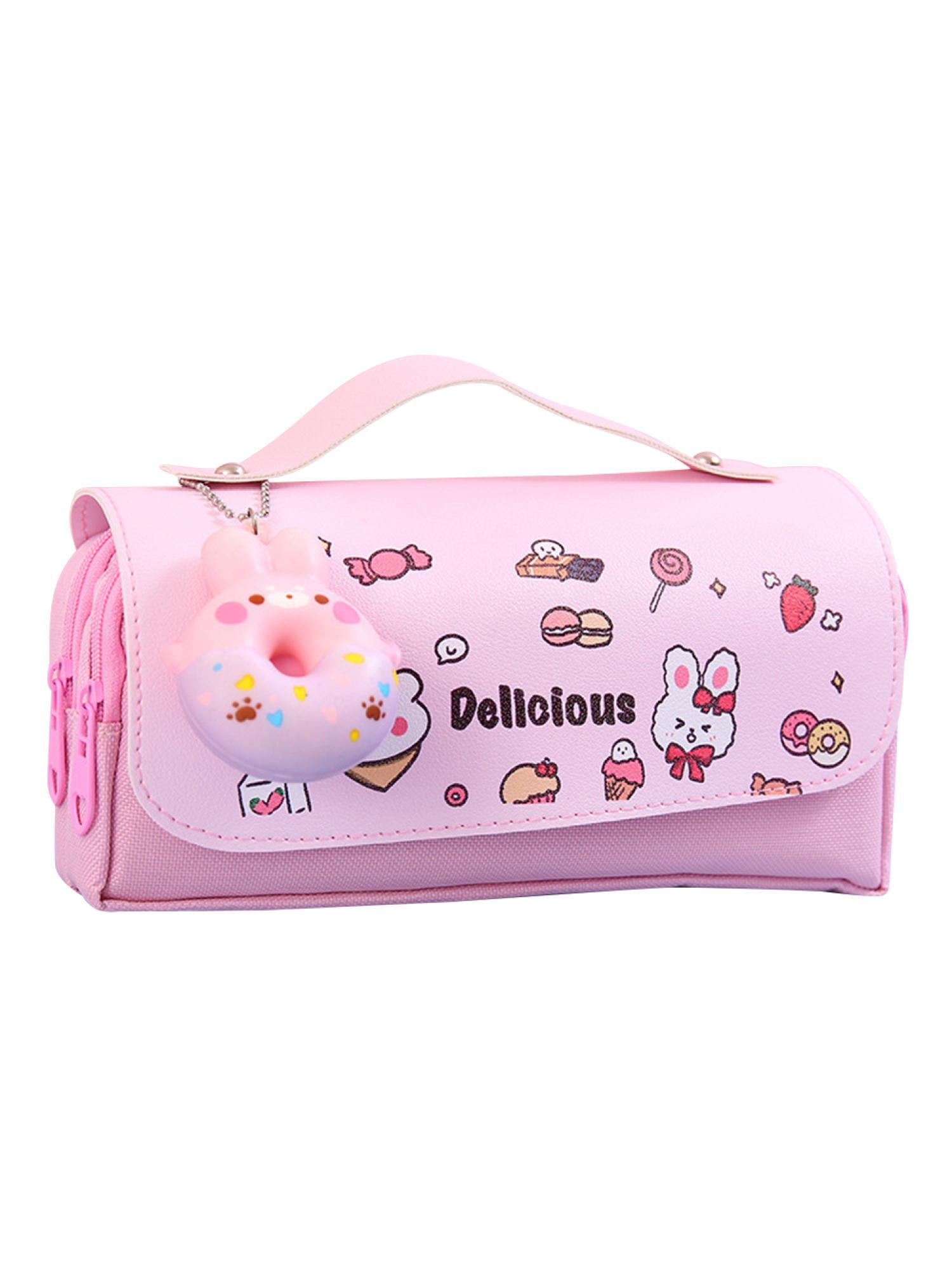 Kawaii Pencil Case Cute Pouch Large Capacity Pen Storage Bag Decompression  Creative Korean Stationery School Supplies for Girls