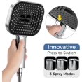 thumbnail image 2 of ETANPE Handheld Shower Head Set with Hose & Bracket High Pressure Water Saving Rain Showerhead for Bathroom RV & Apartment Use Matte Finish & Spa Experience, 2 of 9