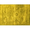 thumbnail image 1 of Ahgly Company Machine Washable Indoor Rectangle Oriental Yellow Industrial Area Rugs, 4' x 6', 1 of 4