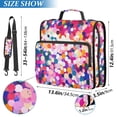 thumbnail image 2 of FORMRS Zipper Binder with Shoulder Strap 2-inch Ring 500 Sheet Capacity File Bag, Purple Colorful Circles, 2 of 5