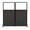 Carbon Ash, variant on Versare Workstation Screen Partiton | Modern Office Cubicle | | Flexible Work Space | 1, 2 or 3 Laminate Panels Wide | With Window
