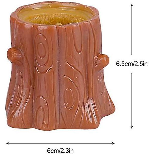 tocones de árbol de descompresión malvados, juguetes de goma para inquietos, bonitos soportes para bolígrafos telescópicos en miniatura, regalos de juegos extraños 2 piezas