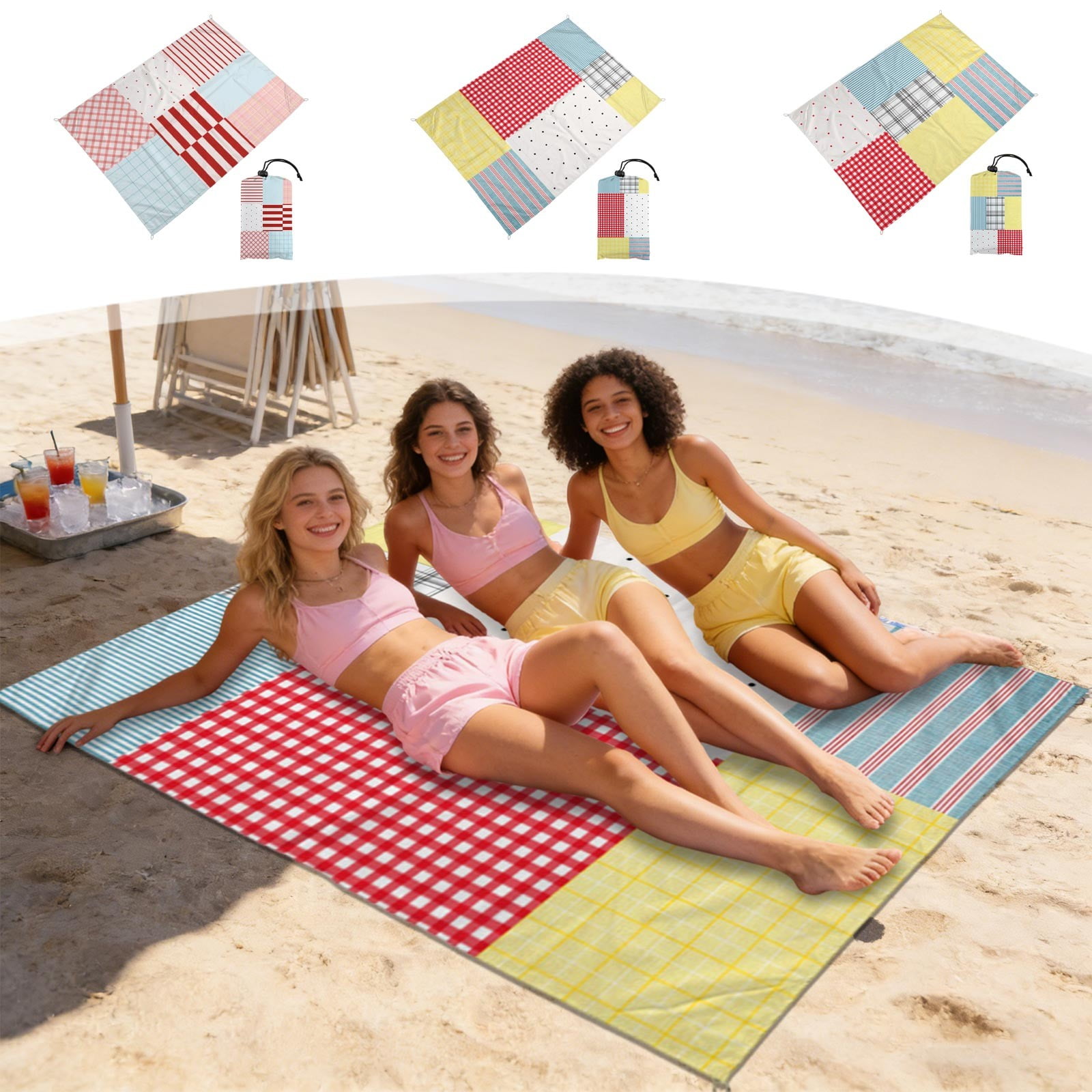 Beach Towels Oversized 28x59 Inch Large Quick Dry Sand Free Microfiber Travel Towel Super Absorbent Lightweight Portable Multi-Purpose for Swimming Pool Camping Picnic by PALIFEUR