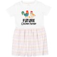 thumbnail image 3 of Inktastic Future Chicken Farmer Childs Girls Toddler Dress, 3 of 5