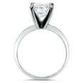 thumbnail image 2 of Pompeii 1ct Solitaire Princess Cut Diamond Engagement Ring 14K White Gold (G/H,I1-I2), 2 of 4