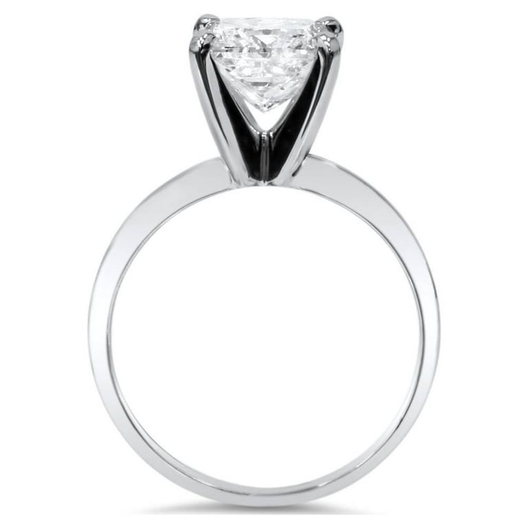 Walmart 4ct round diamond solitaire engagement ring 14k white gold deals