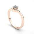 thumbnail image 2 of Genuine 0.25ct Round Cut Diamond Ladies Bridal Solitaire Anniversary Engagement Ring Solid 10K Rose, White or Yellow Gold GH SI1, 2 of 3