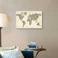 thumbnail image 4 of Great Big Canvas "World map made up of shoes"  by Michael Tompsett Black Gray   Wrapped Canvas Print Wall Artwork, 4 of 7