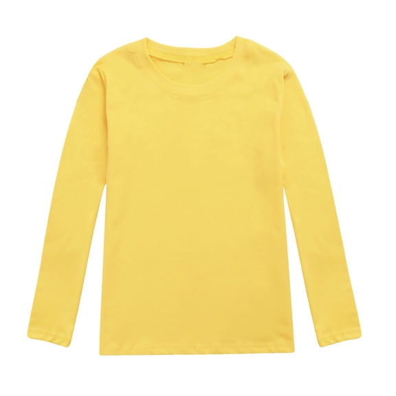 KVPLBQFD Girls' Tees Girls Tunic Tops Size 10-12 Christmas Shirt Kids 4t Winter Clothes Girl Kids Christmas Clothes for Girls 4-6 2t Clothes Girls, Yellow 10-11 Years