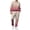 Pink, variant on Mens Sweatsuits 2 Piece Big And Tall Long Sleeve Pullover Sweatshirts And Gradient Print Joggers Sweatpants Fall Casual Tracksuits