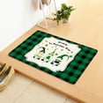pvdgvd St. Patrick's Day Door Mat Front Door Mat Bath Rug Super