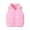 Pink, variant on Girls Boys Big Kids Winter Puffer Vest Sleeveless Jacket Zipper Fa𝗎x Down Lightweight Padded Quilted Waistcoat Outerwear Thermal Insulated for School Casual Cold Weather