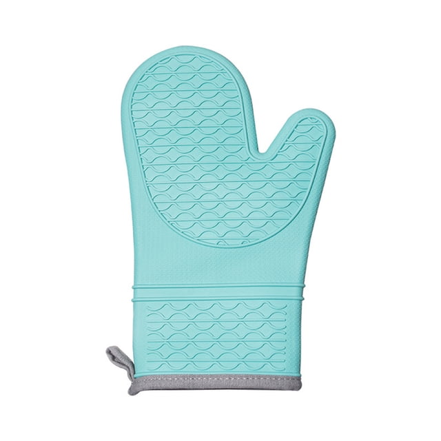 Silicone Oven Gloves,Wave Avoid Slip Pattern Oven Gloves Wear Resistants Avoid Scalding Gloves Microwave Protective Gloves Kitchen Silicones Oven Baking