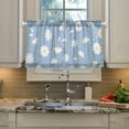 thumbnail image 5 of Daisy Kitchen Curtains 2 Panels UV Protected Tier Curtains, Half Window Curtains Kitchen Tiers for Guest Room Bathroom Sink Laundry Room Basement,24 x 27 Inch, 5 of 7