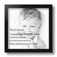 thumbnail image 2 of ArtToFrames 9" x 9" Satin Black Tall Picture Frame, 9x9 inch Black Wood Poster Frame (WOM-1852), 2 Pack, 2 of 7