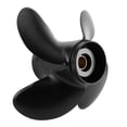 thumbnail image 3 of FLAMEEN 10 3/8x13 Outboard Propeller High Thrust 4 Blades Aluminum Alloy Fit For Outboard 35-60HP Engine,Propeller Replacement,Outboard Accessory, 3 of 8