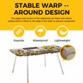 thumbnail image 4 of Farmhouse Sunflowers Table Cloths for 8 Foot Rectangle Tables, Western Star Country Bird Pine Cone Patio Waterproof Elastic Fitted Tablecloths, Washable Rectangular Table Cover for Camping, 4 of 8