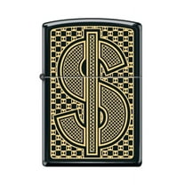 Zippo Lighter-Dollarsign Black Matte Windproof Lighter #Z5430