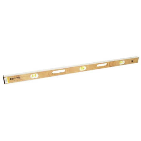 Johnson IB Heavy Duty I-Beam Level, 48 in L, Aluminum Blade/Bamboo Body